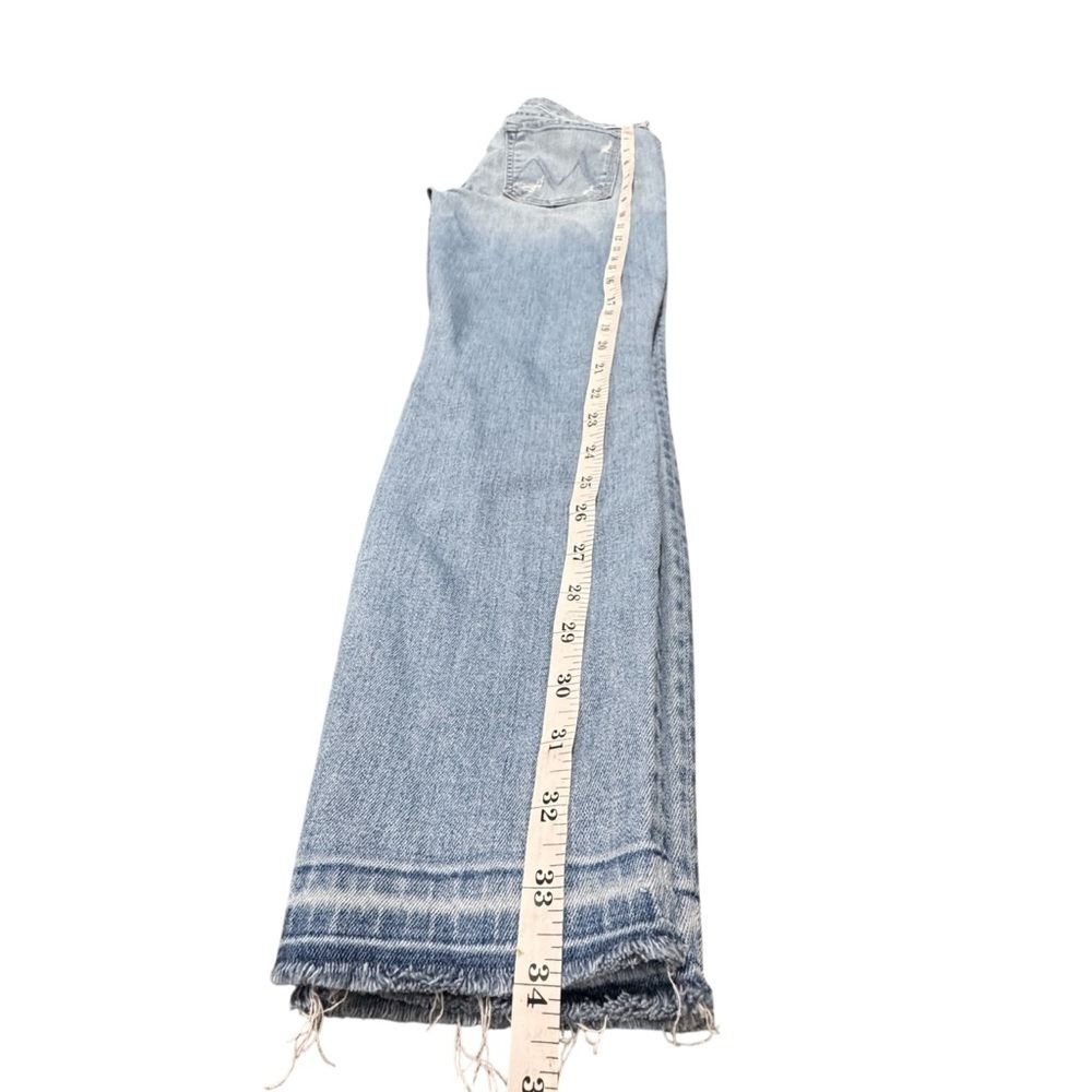 MOTHER Woman’s High Waisted Distressed Ankle Fray Jeans Size 26 - Picture 5 of 11